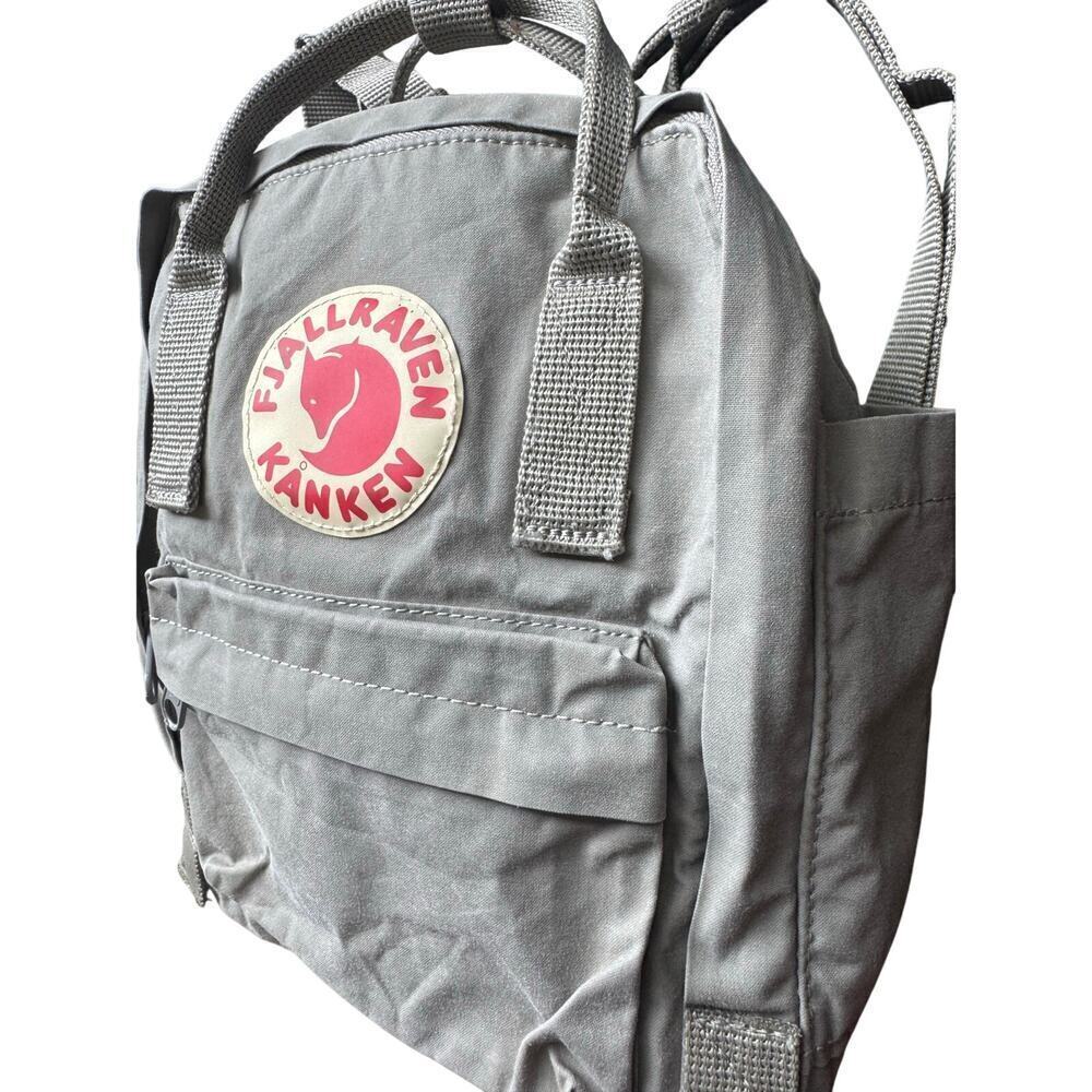 Fjallraven Kanken Mini Backpack Bag Water Resistant In Fog Gray - Picture 3 of 12